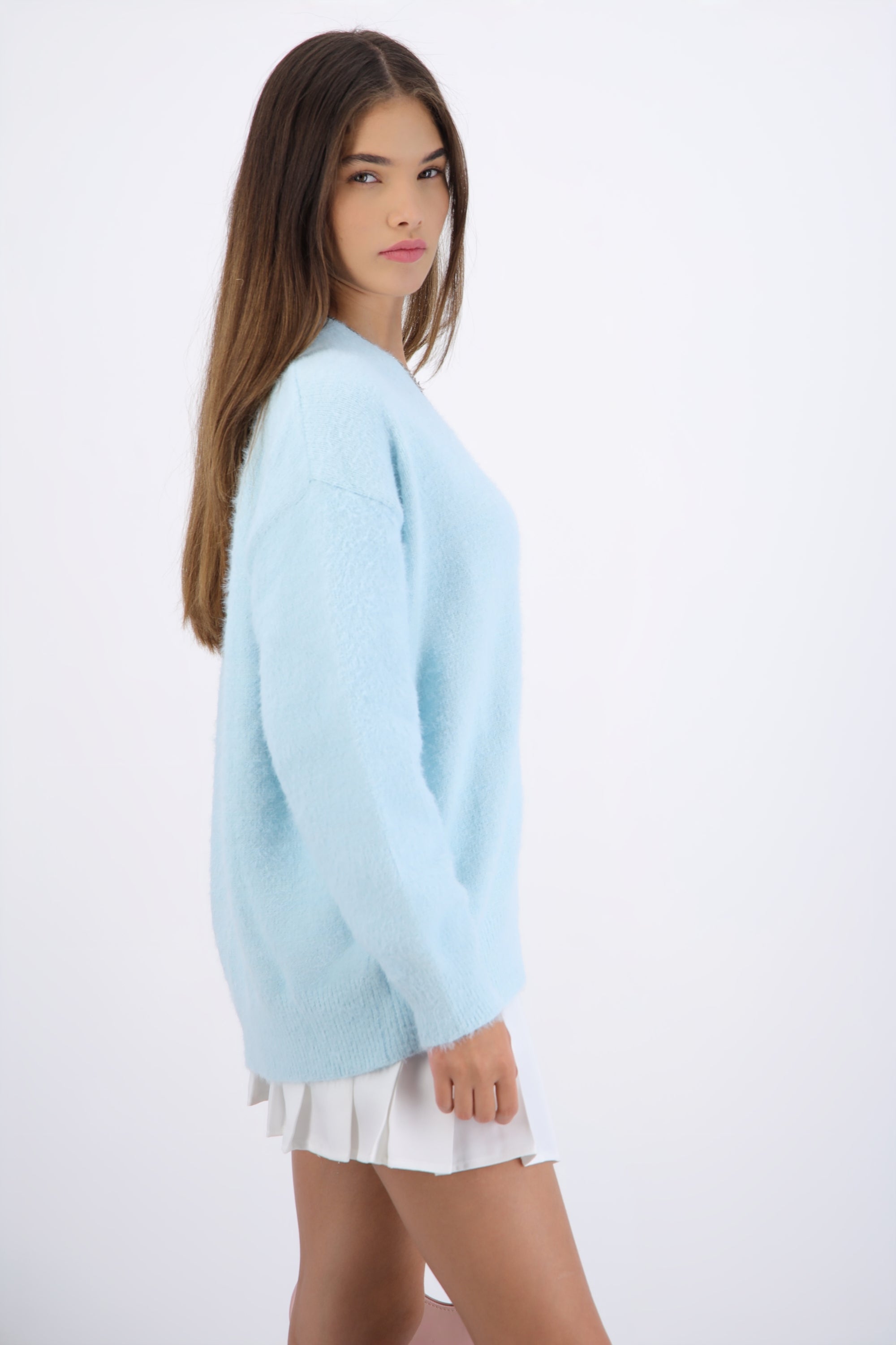 Cárdigan oversize suave