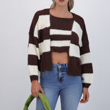 Set cardigan y top suave líneas
