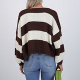 Set cardigan y top suave líneas