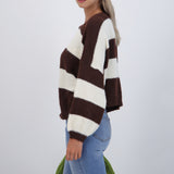 Set cardigan y top suave líneas