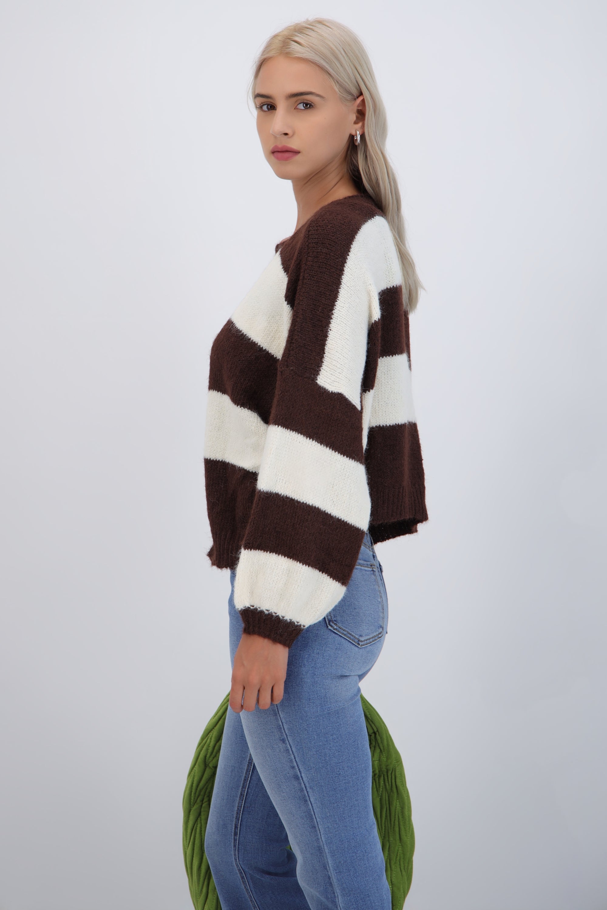 Set cardigan y top suave líneas