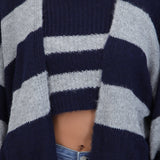 Set cardigan y top suave líneas