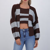 Set cardigan y top suave líneas