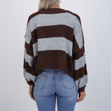 Set cardigan y top suave líneas