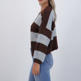 Set cardigan y top suave líneas