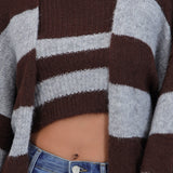 Set cardigan y top suave líneas