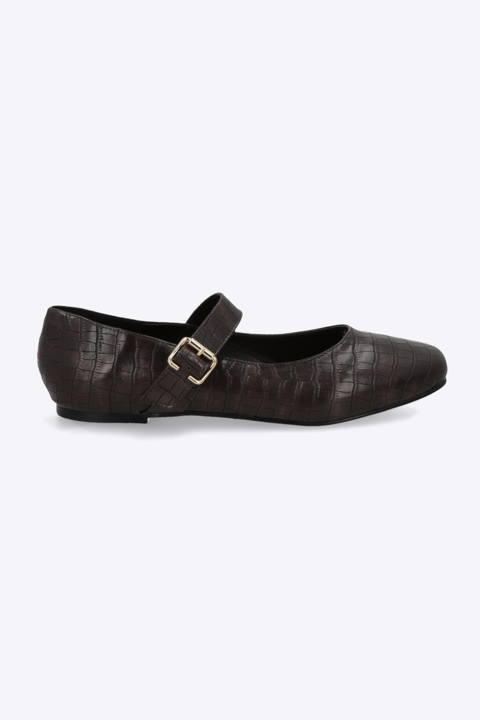 Flat maryjane croco