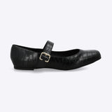 Flat maryjane croco