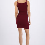 Vestido mini cuello barco