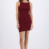 Vestido mini cuello barco