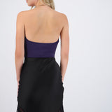 Bodysuit escote cascada detalle collar