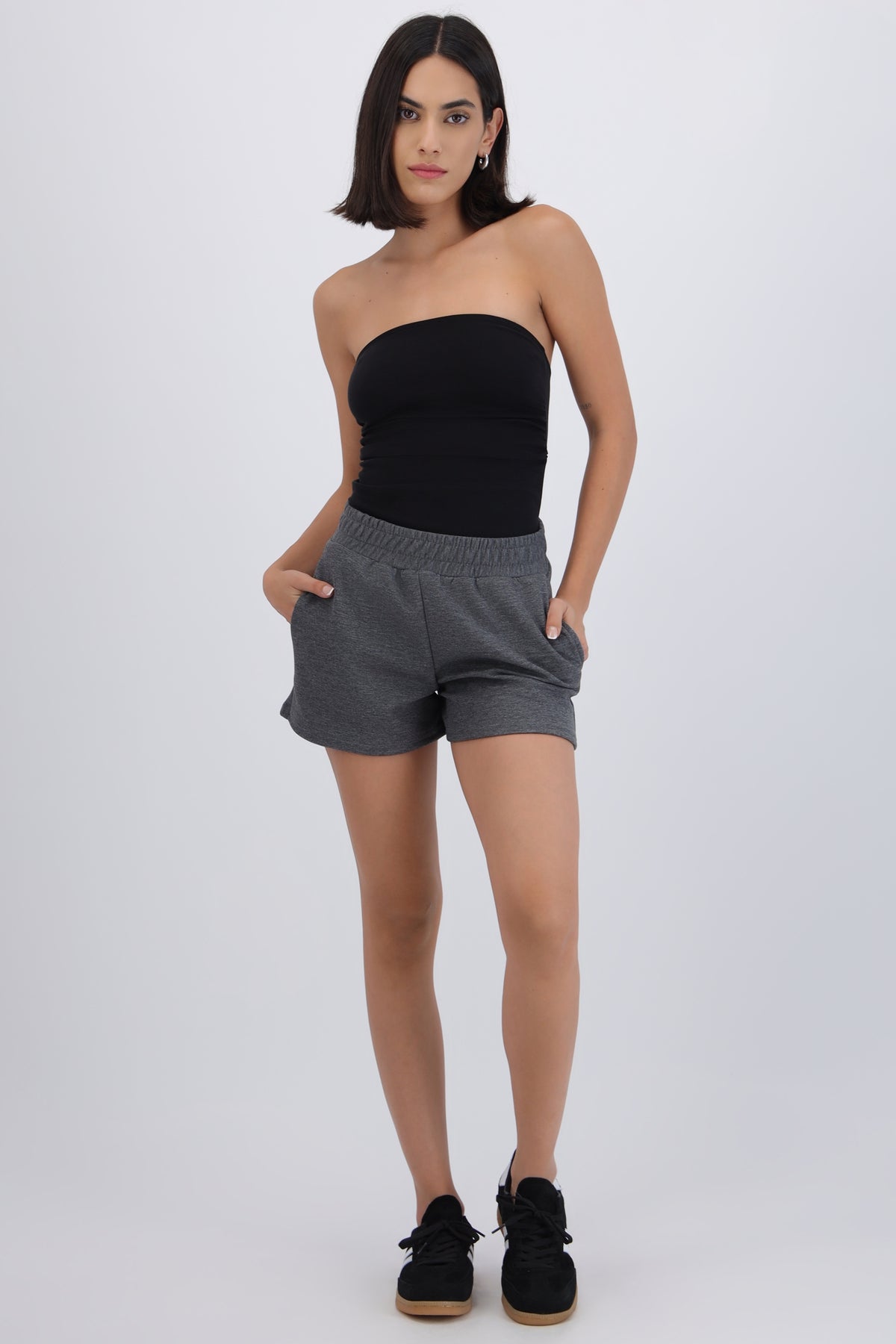 Short mini liso GRIS