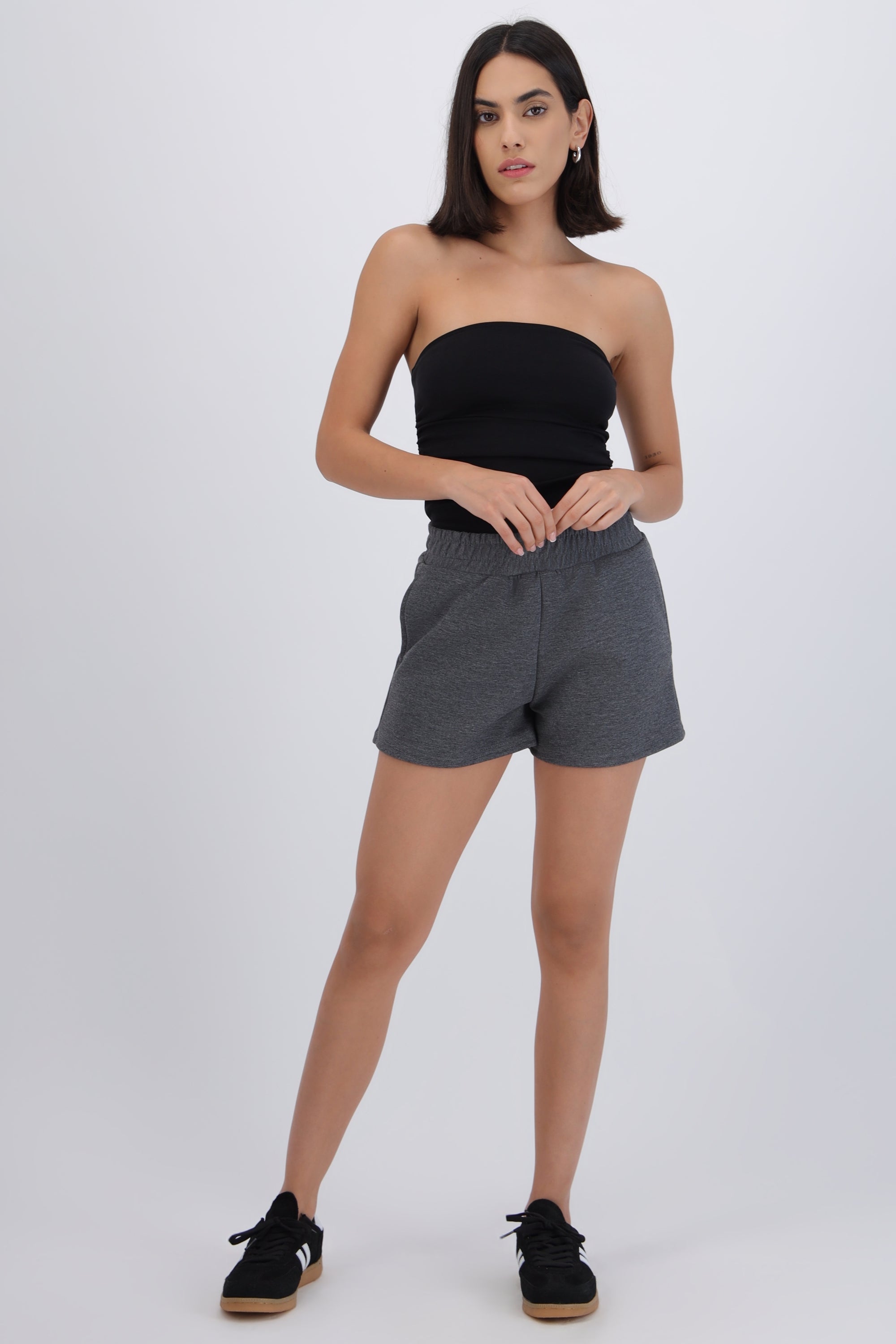 Short mini liso GRIS
