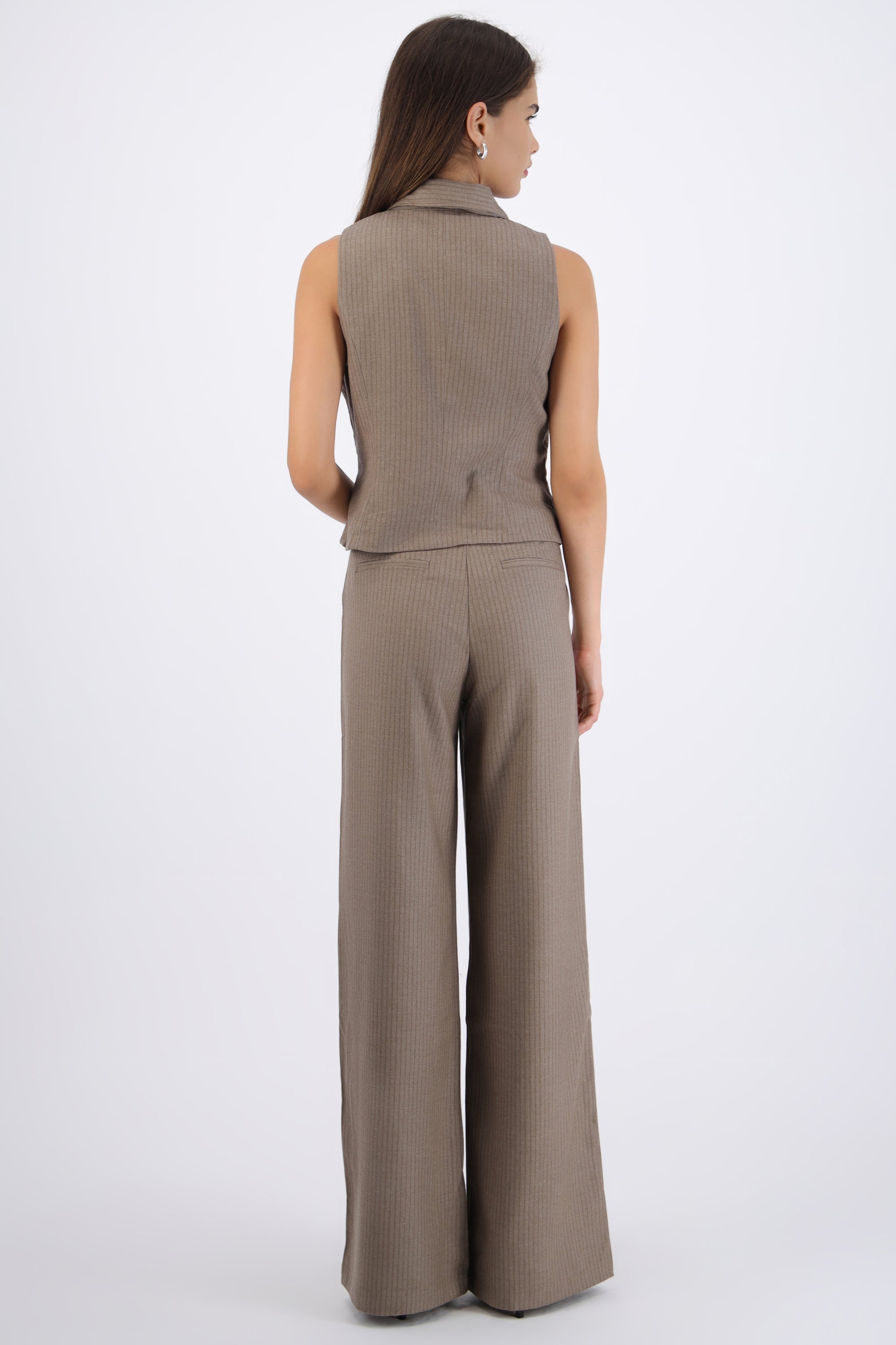 Pantalón amplio rayas