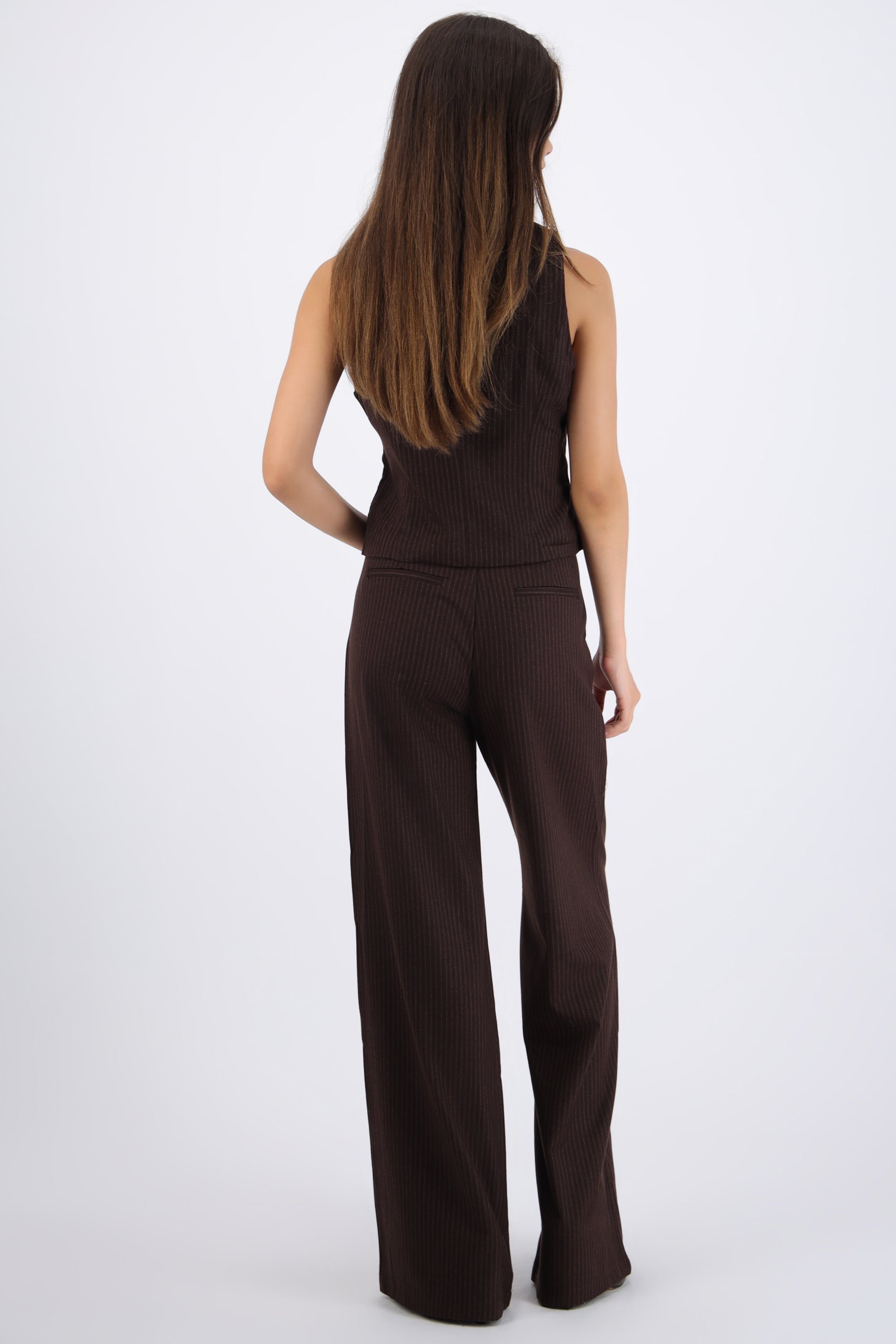 Pantalón amplio rayas
