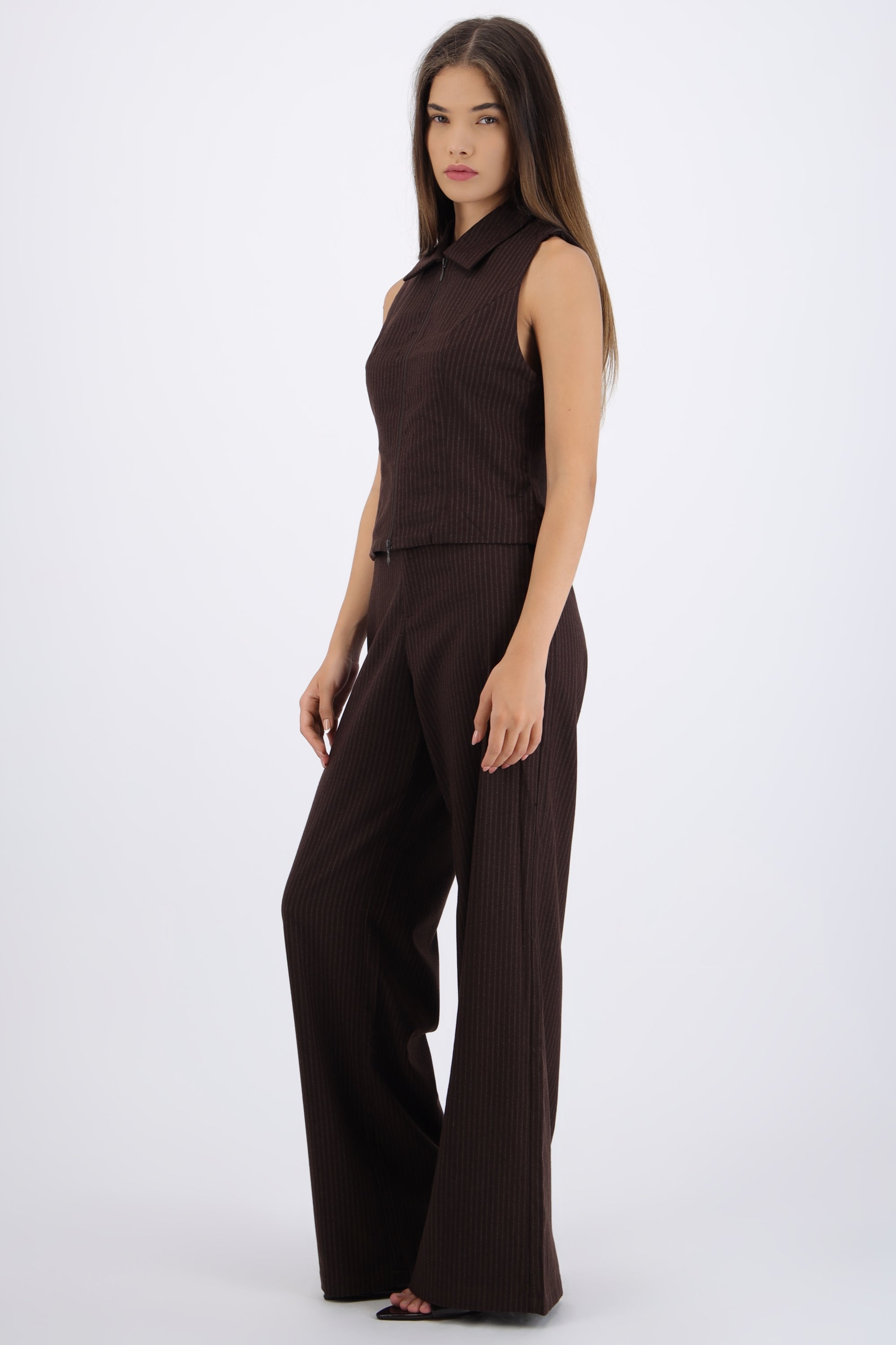 Pantalón amplio rayas