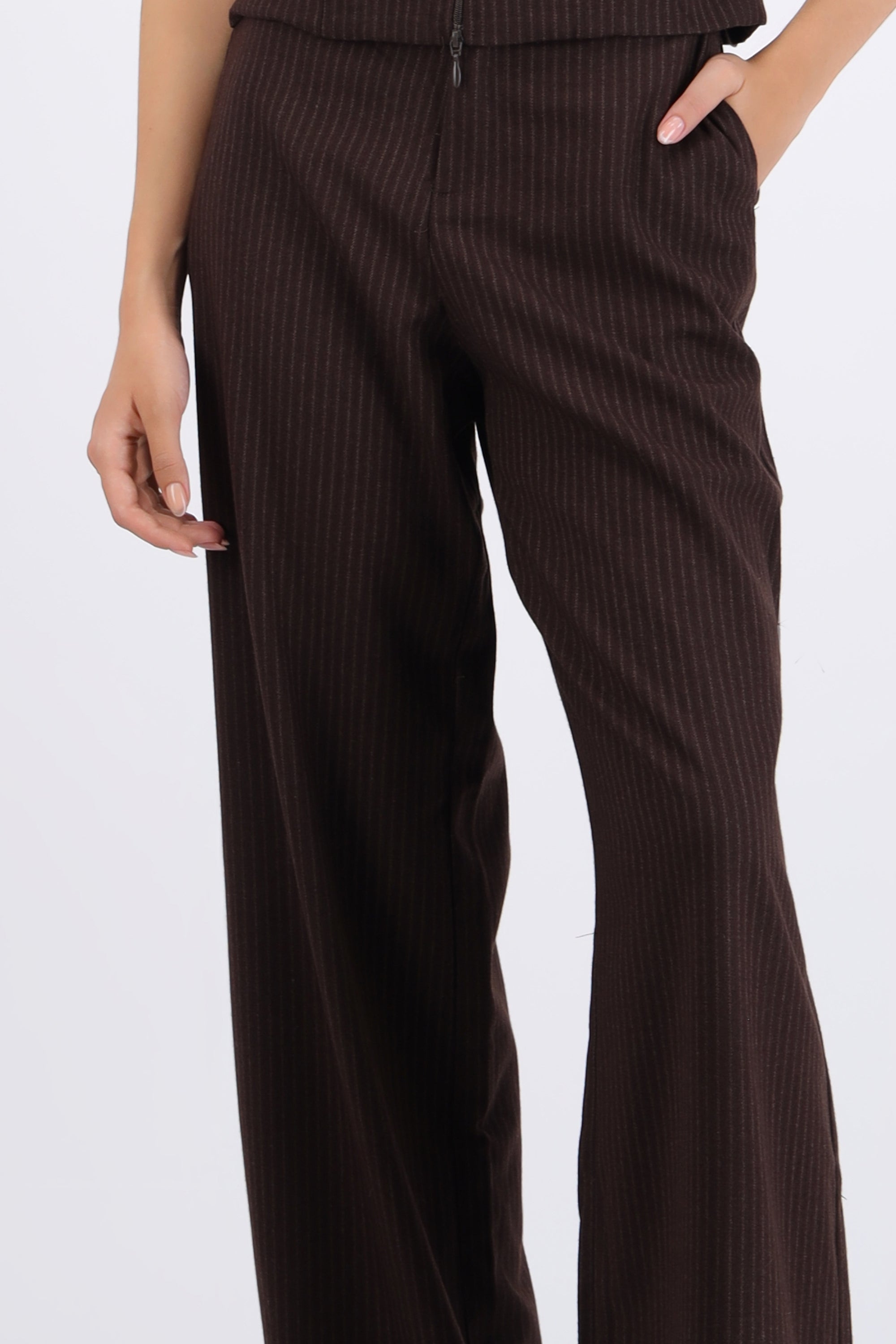 Pantalón amplio rayas