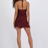 Vestido mini olanes mesh