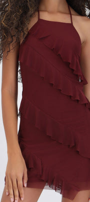 Vestido mini olanes mesh