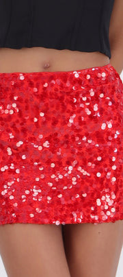 Falda mini velvet lentejuela