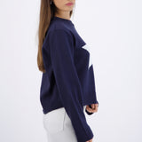 Suéter cuello redondo
