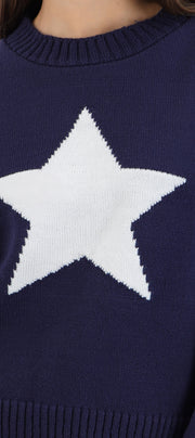 Suéter cuello redondo