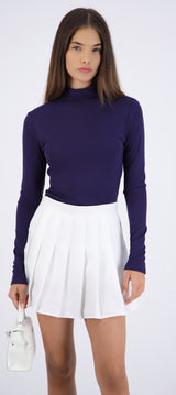 Top cuello alto manga larga
