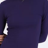 Top cuello alto manga larga