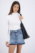 Top cuello alto manga larga