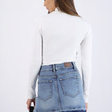 Top cuello alto manga larga