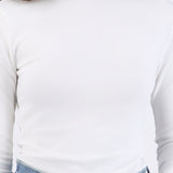 Top cuello alto manga larga