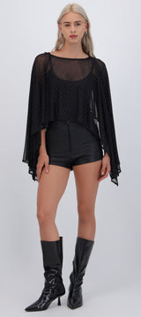 Capa mesh brillos