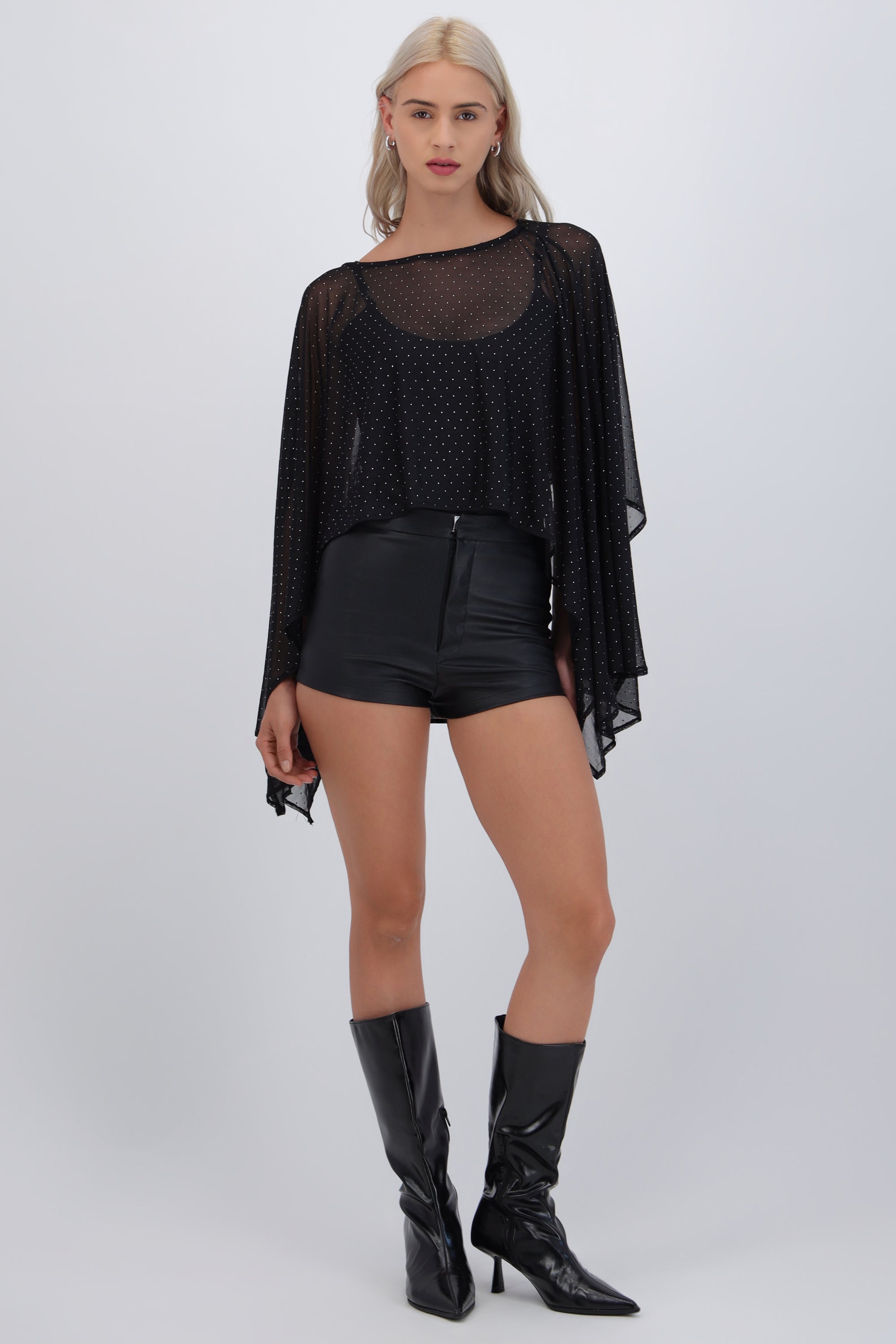 Capa mesh brillos