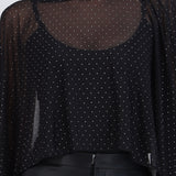 Capa mesh brillos