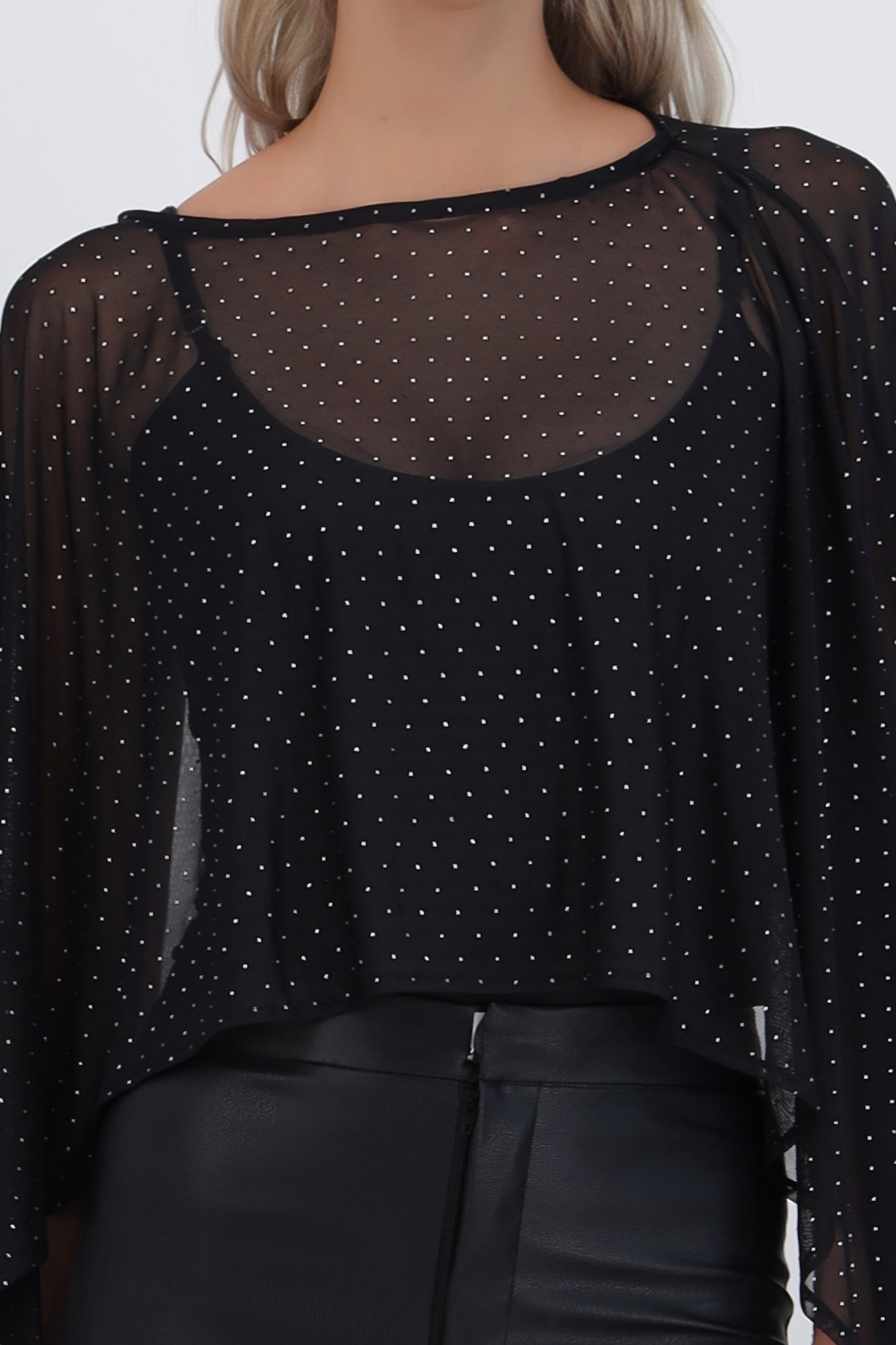 Capa mesh brillos