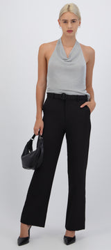 Pantalón cinturón liso