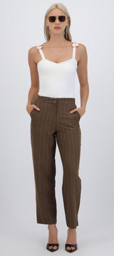 Pantalón liso rayas