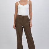 Pantalón liso rayas