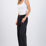 Jeans wide leg animal print