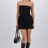 Vestido mini encaje