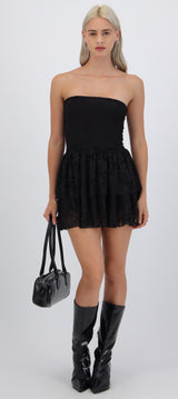 Vestido mini encaje