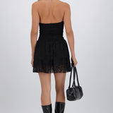 Vestido mini encaje