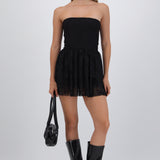 Vestido mini encaje