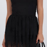 Vestido mini encaje