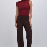 Pantalón wide detalle pinzas