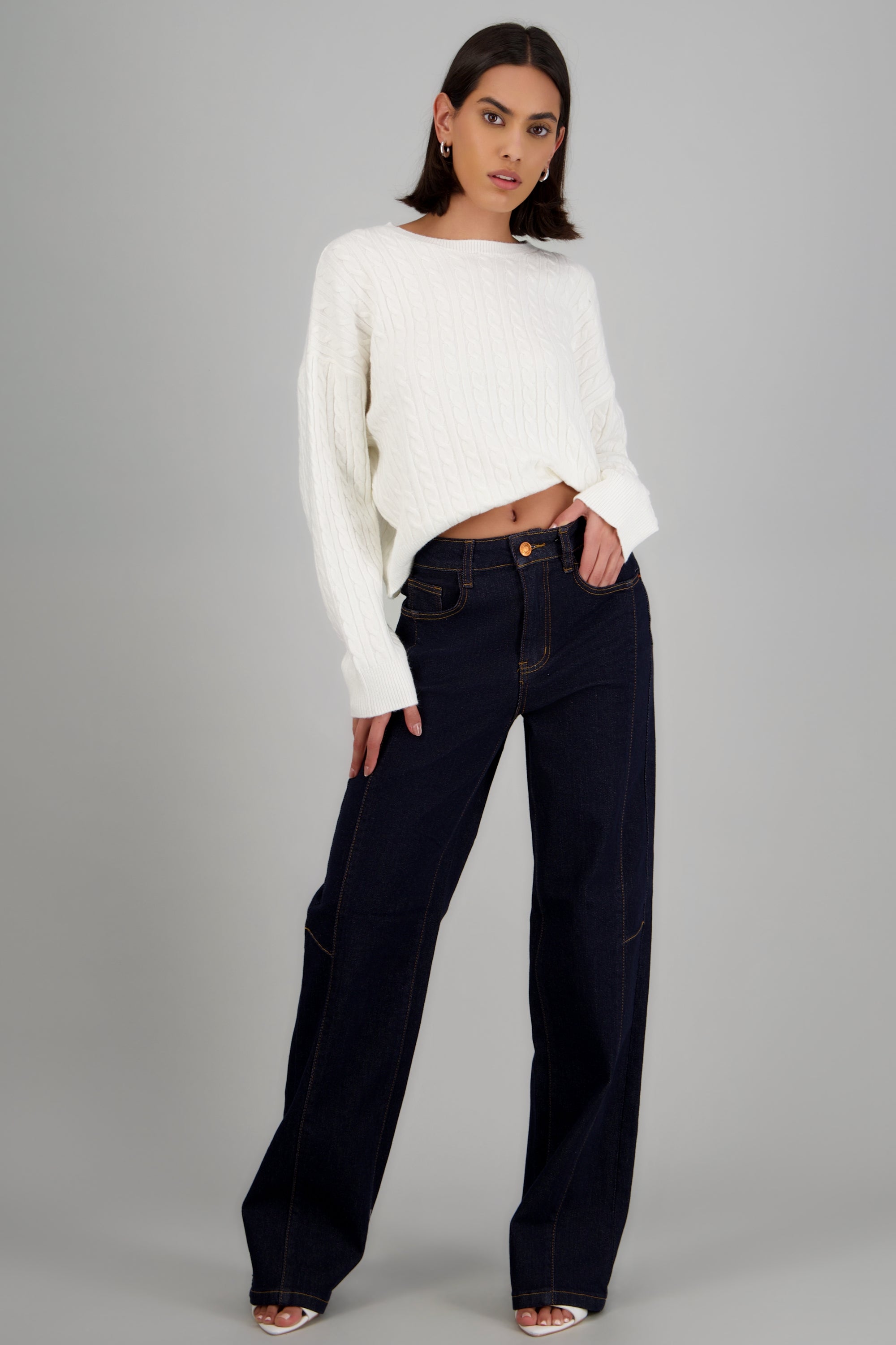 Jeans wide leg fracciones INDIGO