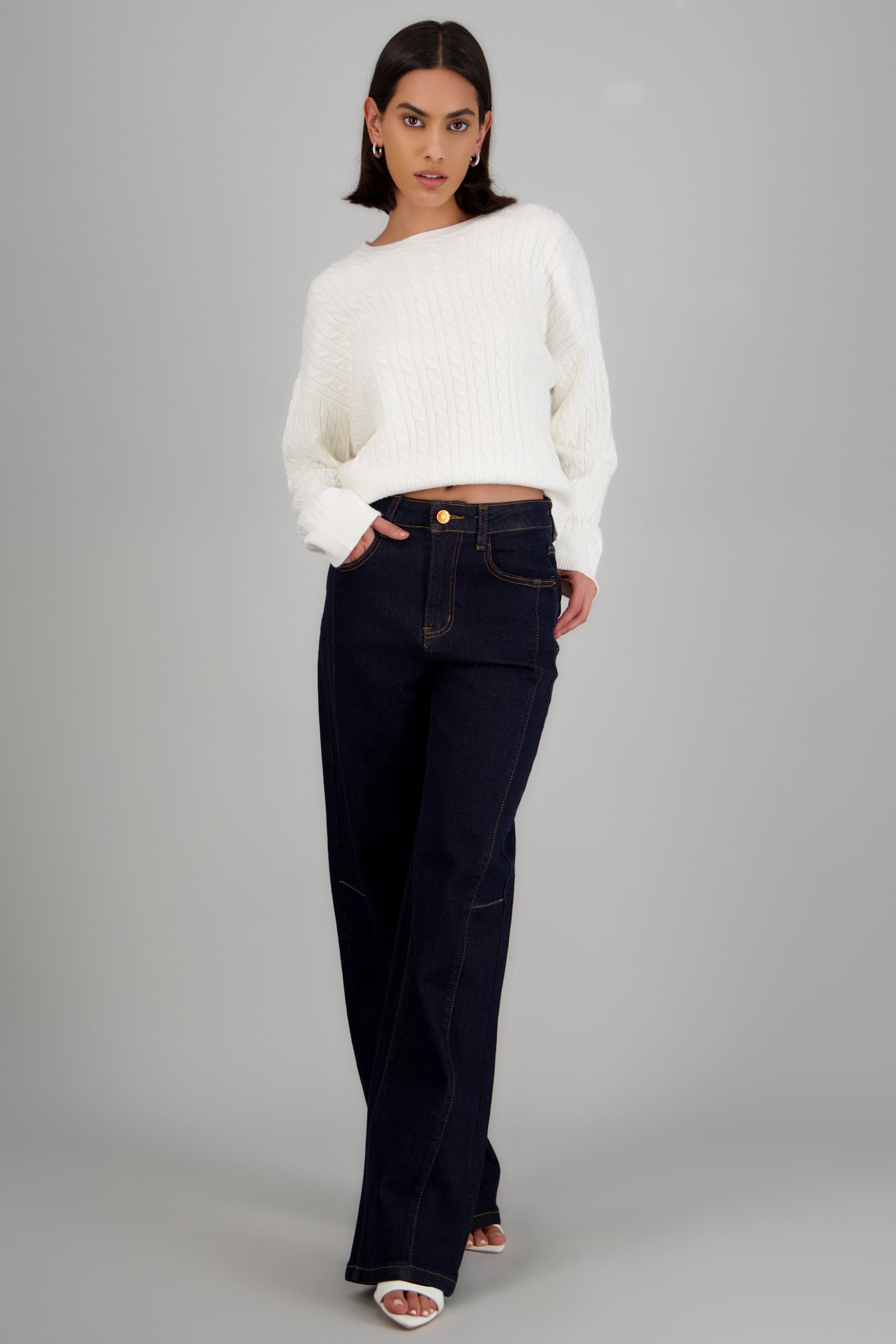 Jeans wide leg fracciones INDIGO