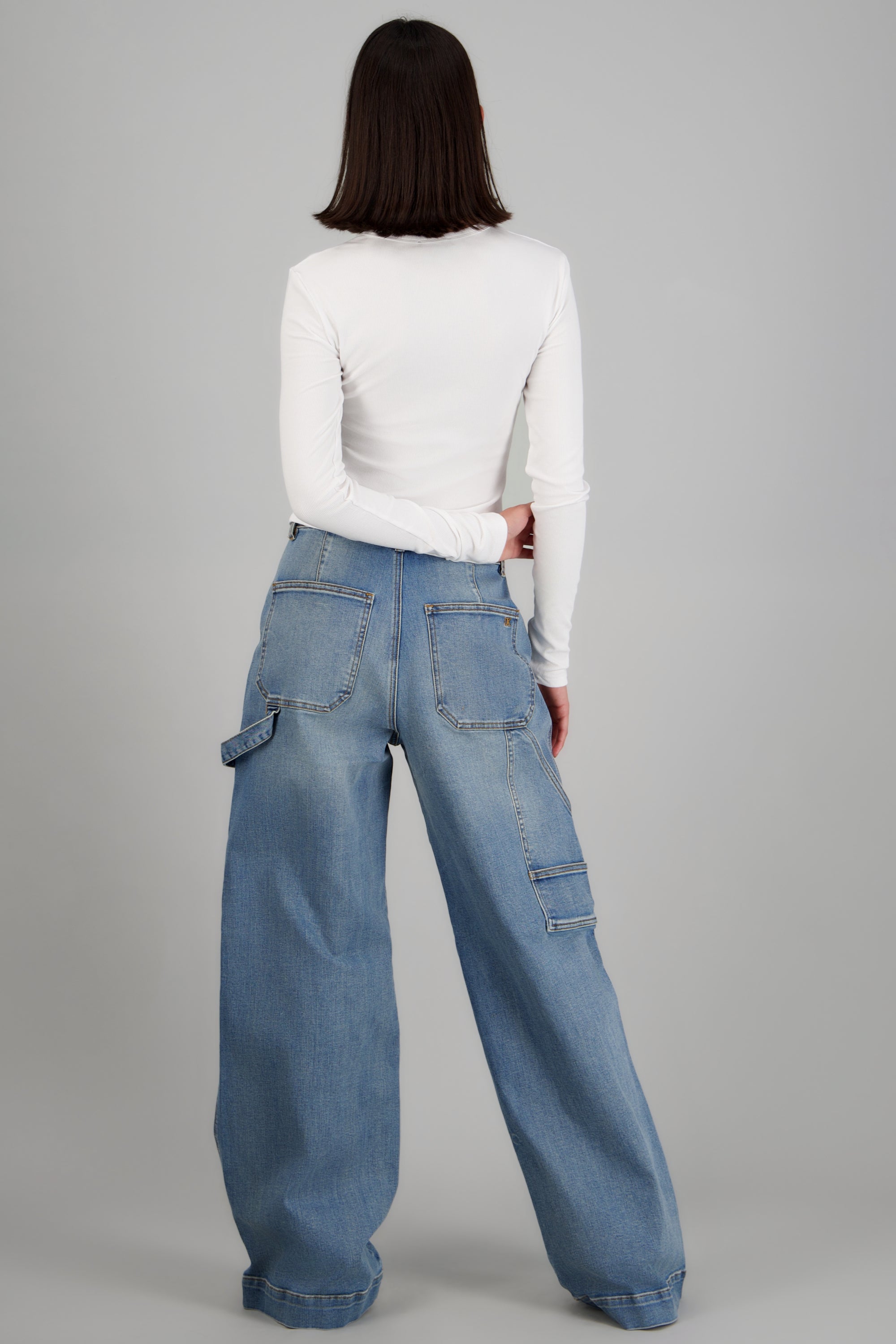 Jeans wide leg carpenter LIGHT WASH