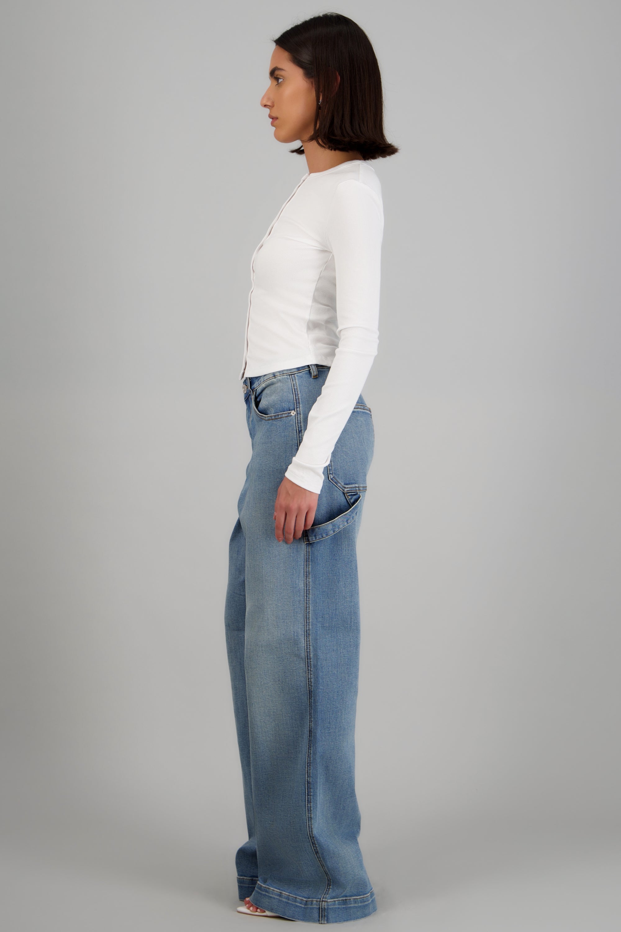 Jeans wide leg carpenter LIGHT WASH
