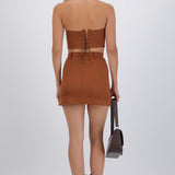 Falda mini detalle bordado